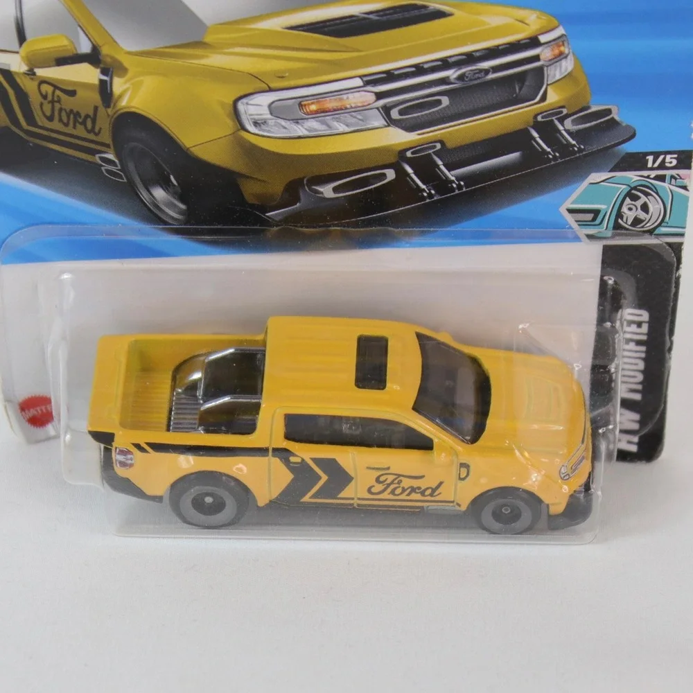 Hot Wheels Yellow '22 Ford Maverick Custom Toy Car - NEW